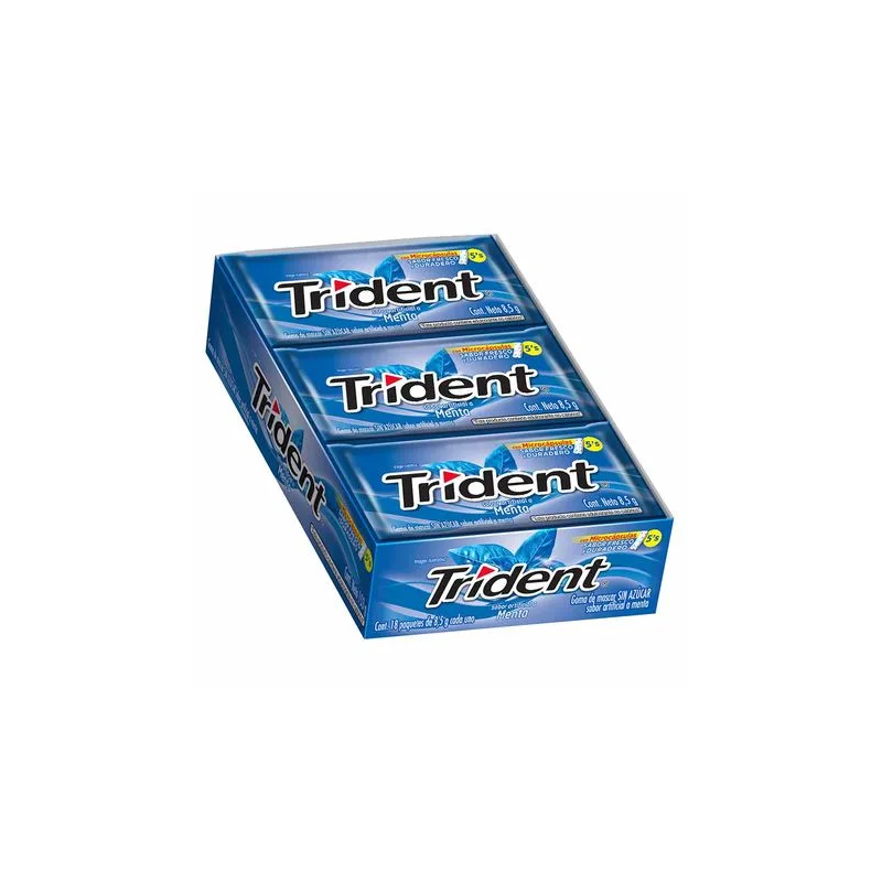 TRIDENT Menta 8.5g CAJA X18