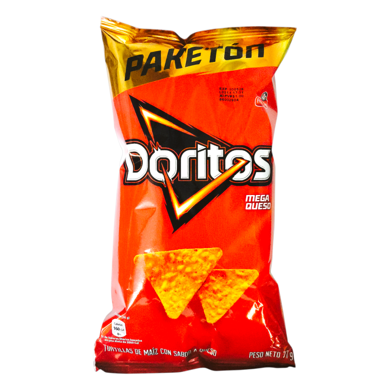 DORITOS Tortillas Mega Queso 77g