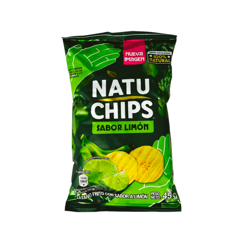 NATUCHIPS Chifles Limón 45g